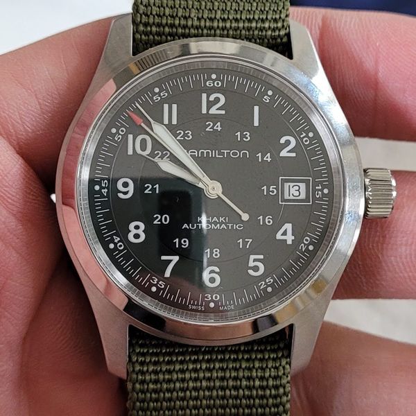 Hamilton Khaki Field Auto 38 (H70455533, H70455133) Price Guide ...