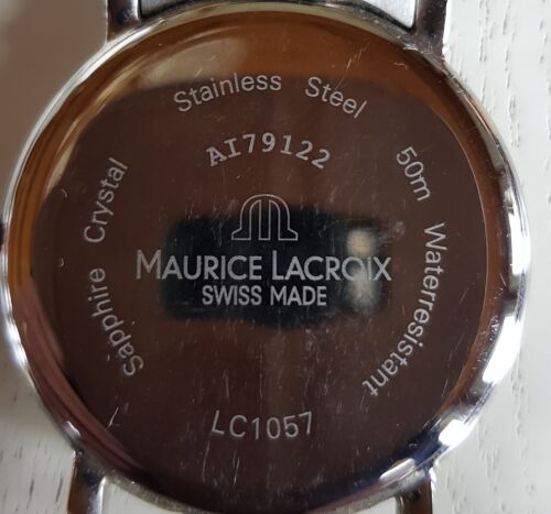 Maurice Lacroix LC1057. 750 mic gold plated a new 20 mm lizard