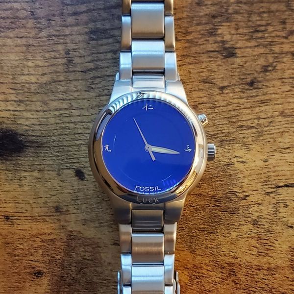 Fossil Watch Women Stainless Steel Silver Chinese LUCK