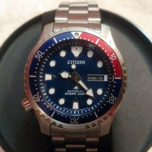 Citizen Promaster Automatic Divers S Blue Dial Mens Watch Ny0086 83l Pepsi Beze Watchcharts 0232