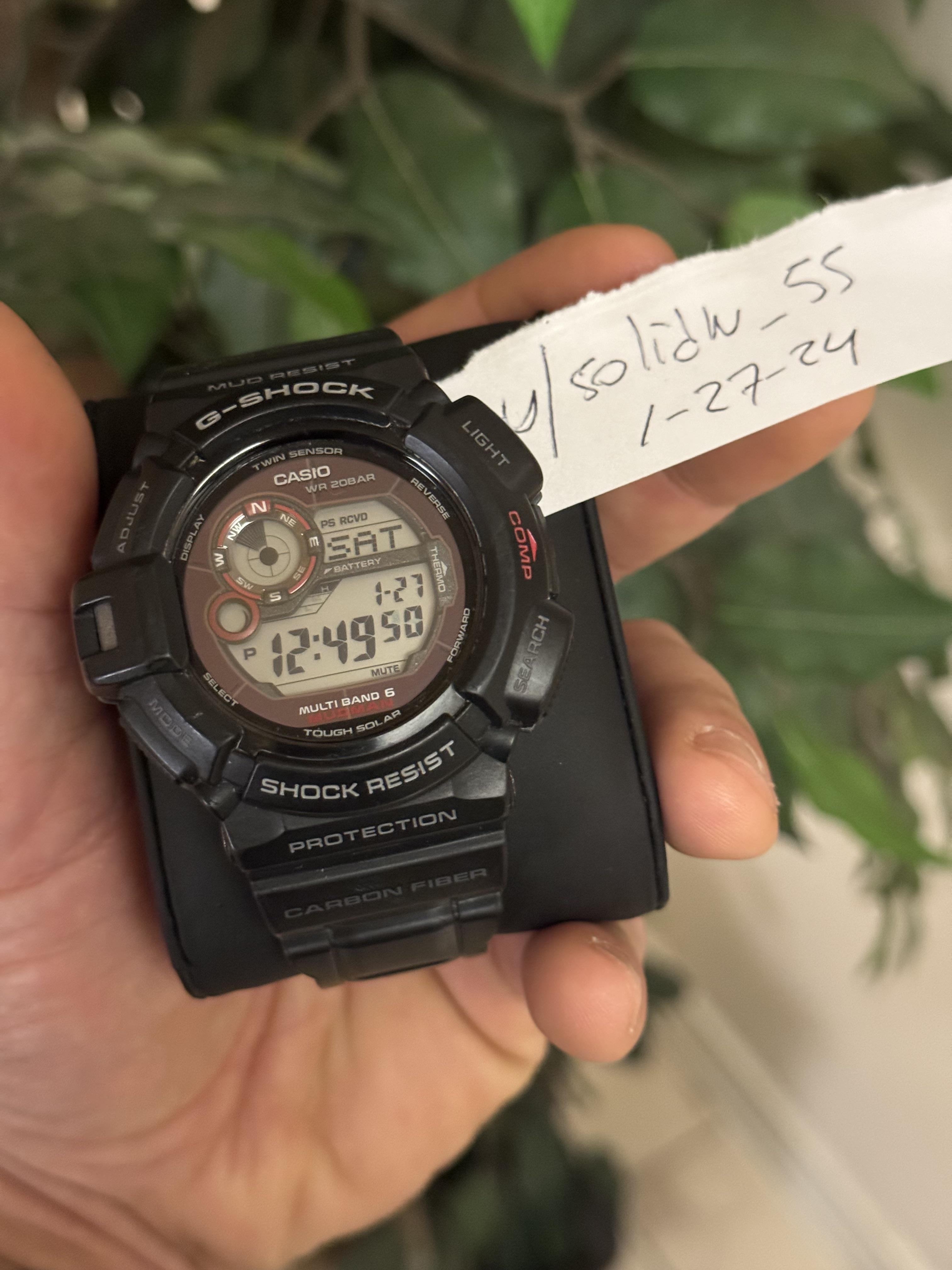 WTS Casio G Shock Mudman GW9300 Solar Multiband 6 130 shipped WatchCharts Marketplace