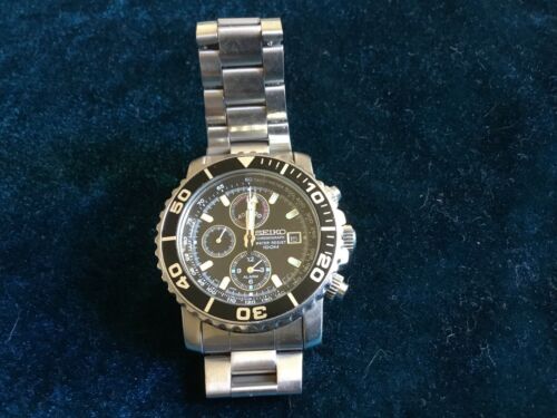 seiko chronograph watch 7t62 ocvo Mens Watch Oversize 45mm