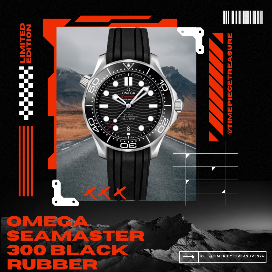 Omega seamaster rubber top strap price