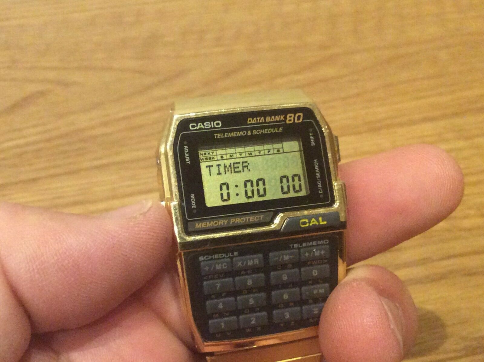 CASIO DBC-800 DATABANK 80 MEMORY CALCULATOR WATCH 1995 RARE