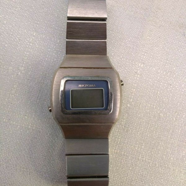 Rare Microma Blade Runner Digital Watch For Repair WatchCharts