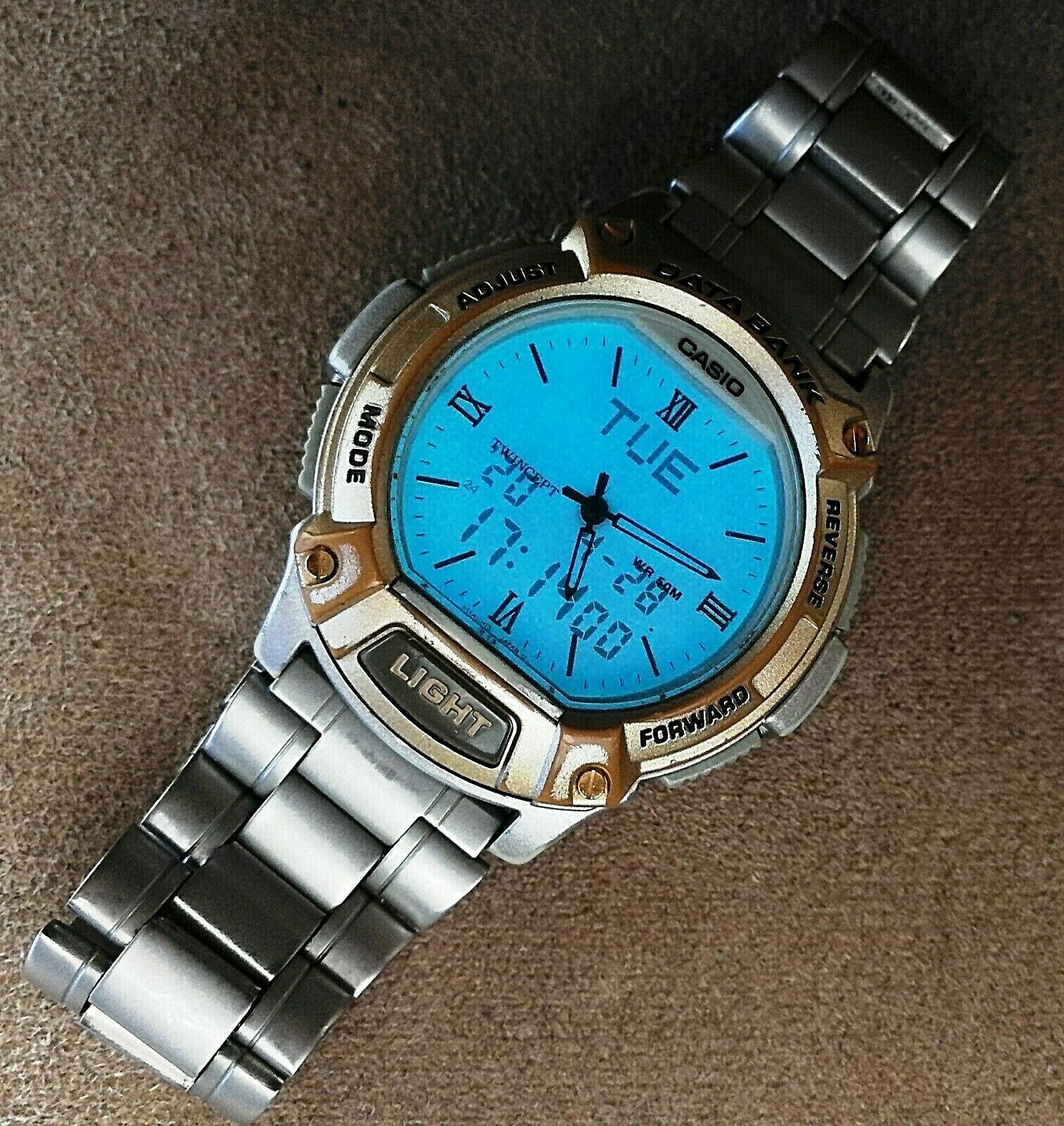 vintage casio abx-66 twin cept databank telememo 50 illuminator