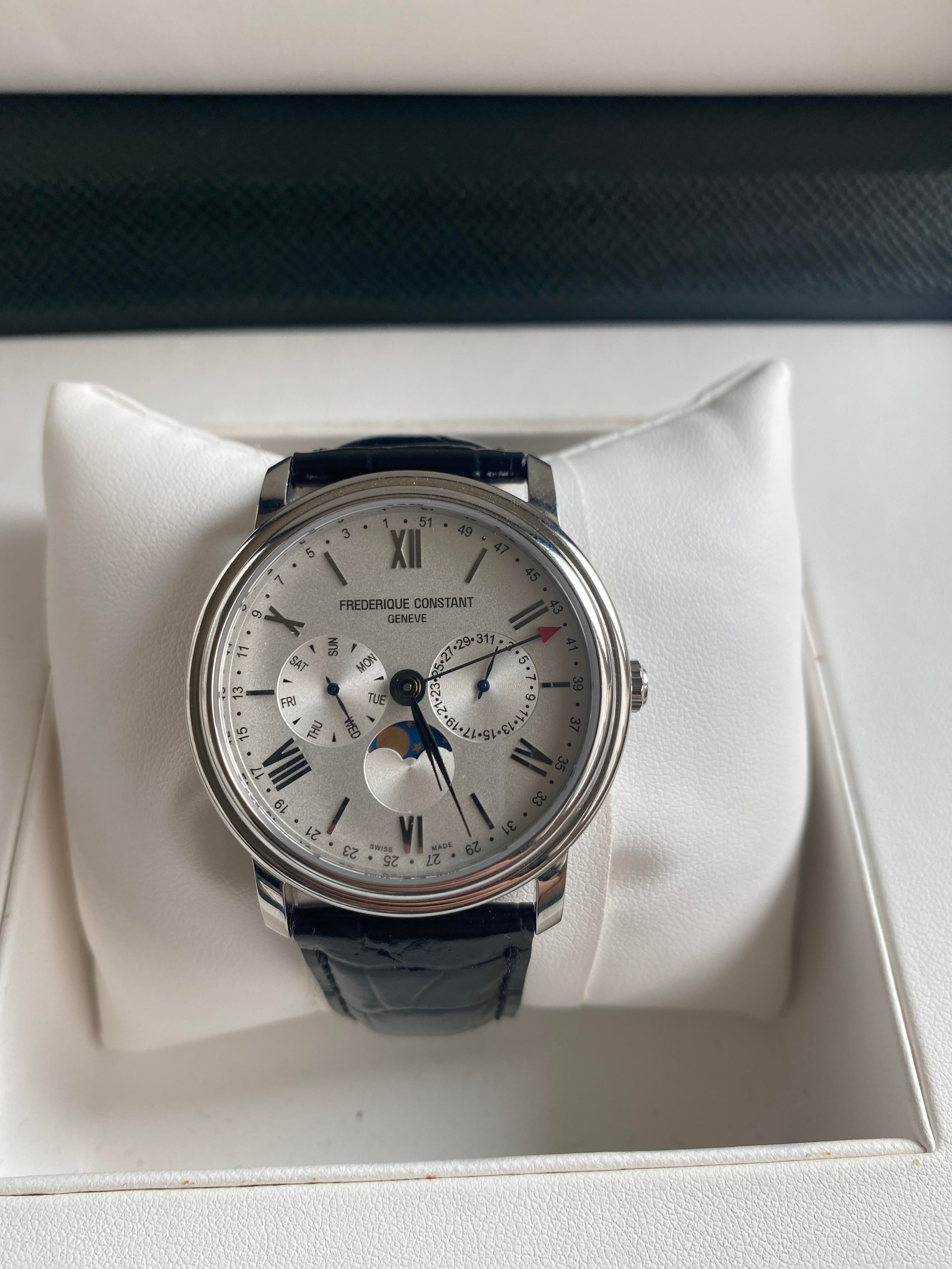 WTS Frederique Constant Classics Business Timer Moonphase FC