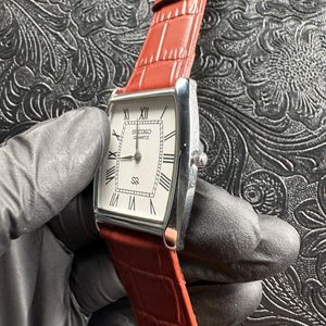 MASTOP Orologio Uomo Tonneau Trasparente - Cronografo Al Quarzo, Cinturino Silicone, Impermeabile 50m