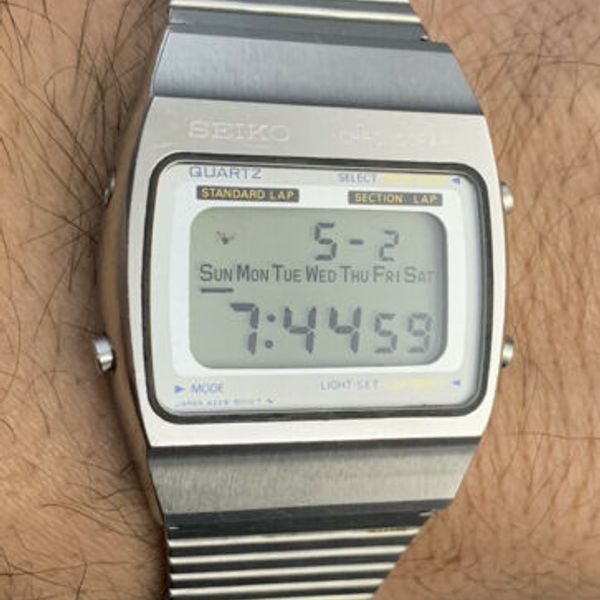 Vintage Seiko Digital Quartz Chronograph Watch Day Date Month A229-5000  Men's | WatchCharts
