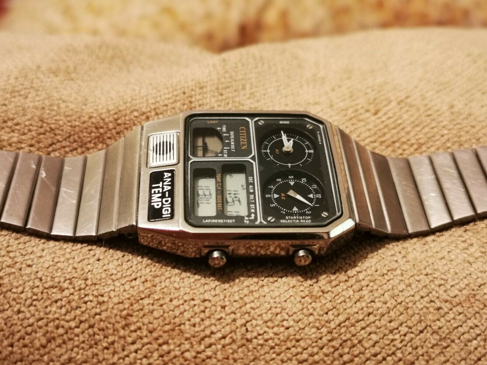 CITIZEN ANA-DIGI TEMP 8988-S073049 VINTAGE MEN'S WATCH