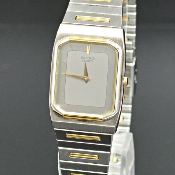 VINTAGE SEIKO ULTRA THIN SQUARE DIAL STAINLESS STEEL MEN'S WRIST WATCH ...
