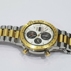 Seiko 7T59 - 6A00 1/100 Sec Sports 150 Quartz Chronograph-RARE