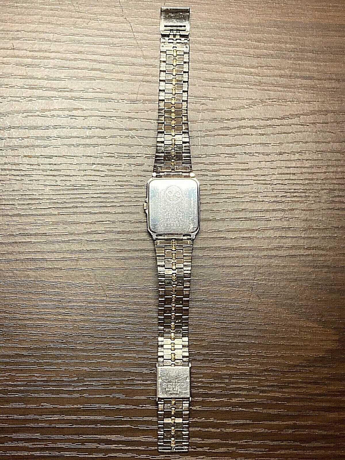 SEIKO Chronos Two-Tone Black Stainless Steel Ref.9531-5010