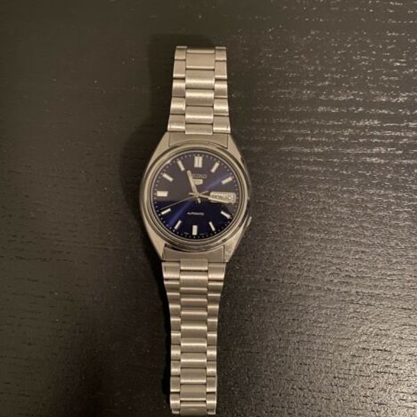 seiko 5 sports blue men's watch snxs77