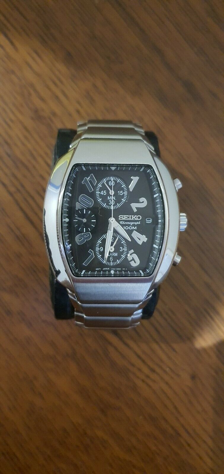 Seiko Tonneau Case Chronograph 7T62 0DJ0 Men WatchCharts