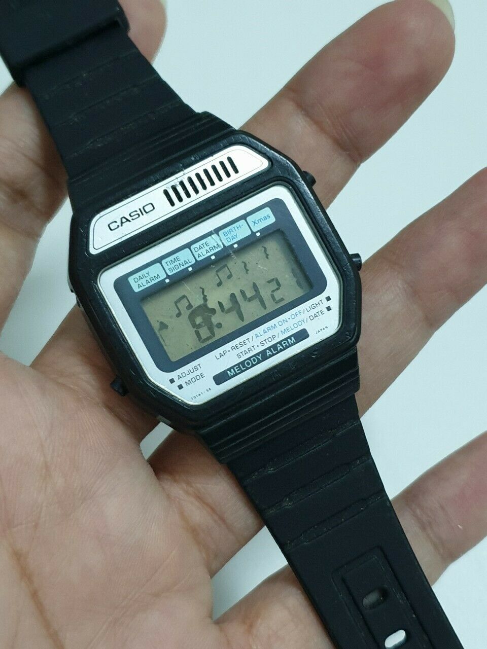 Casio Melody Alarm M-62 Mod.408 Japan Digital Vintage Watch