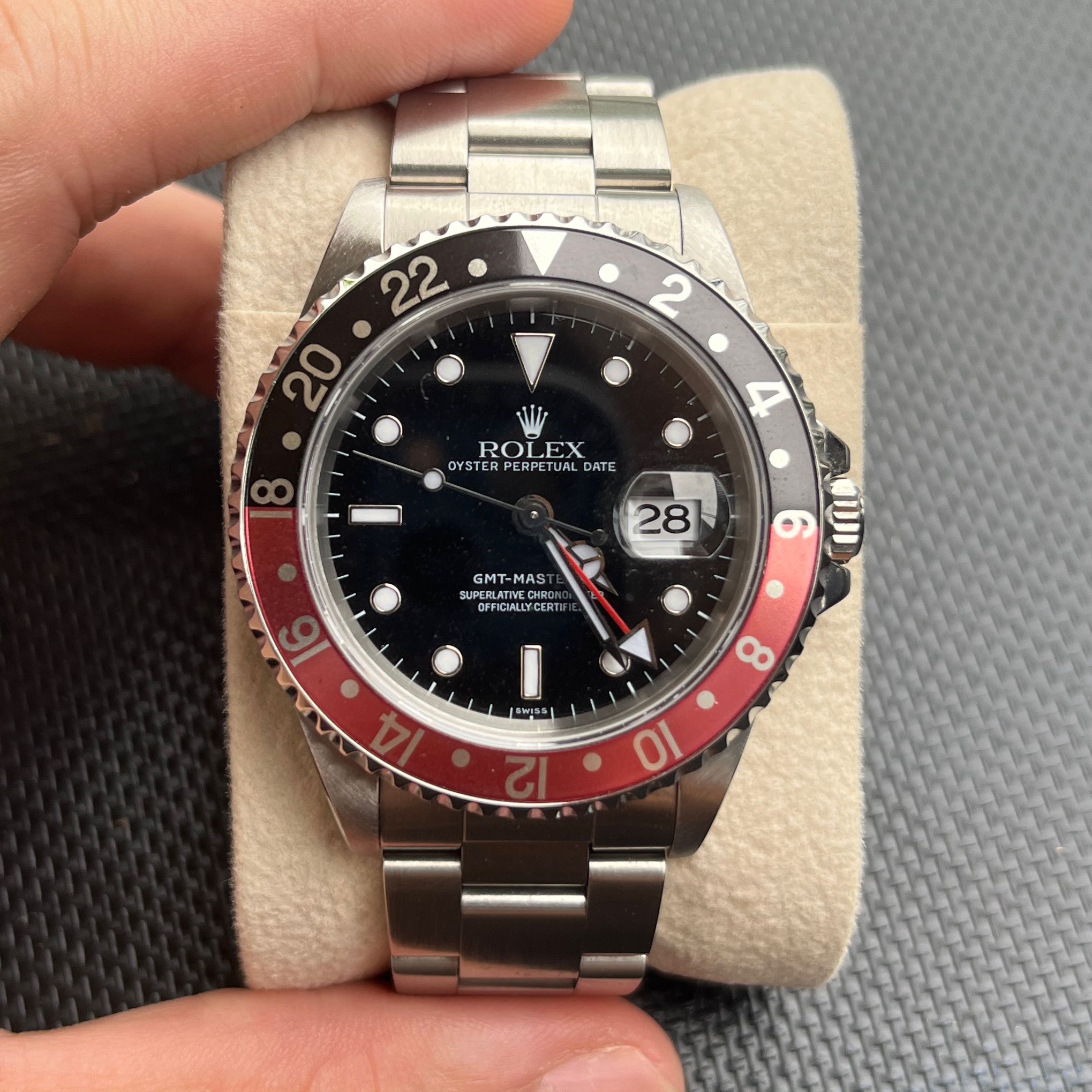 Rolex GMT Master II 16710 Coke bezel Swiss only WatchCharts