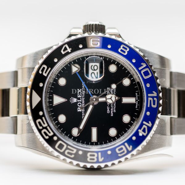 FSOT NOS Rolex GMT Master BATMAN 116710BLNR Oyster Fully STICKERED