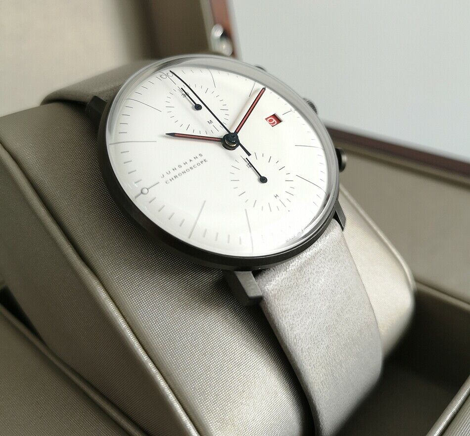 Junghans Max Bill Chronoscope 100 Jahre Bauhaus 027 4902.02