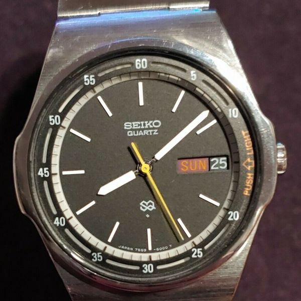 SEIKO 7559-600A SQ Men's Watch On Original Bracelet July 1979 | WatchCharts