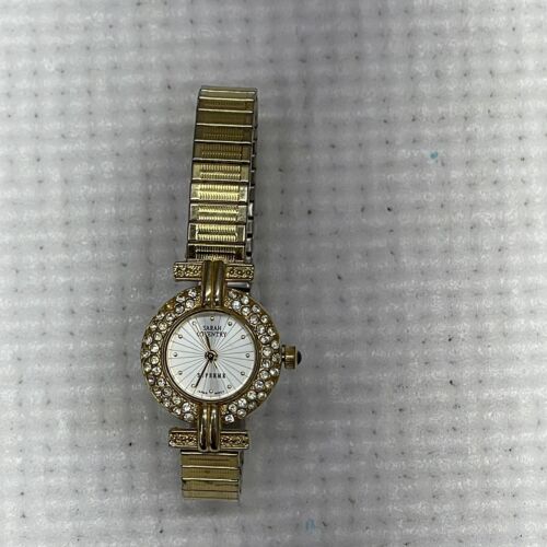 Sarah Coventry Clear Stone Quartz Watch | Property Room