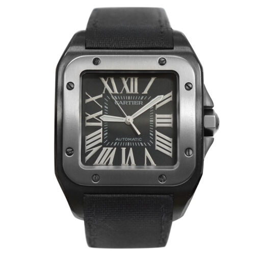 Cartier santos 100 deals titanium black