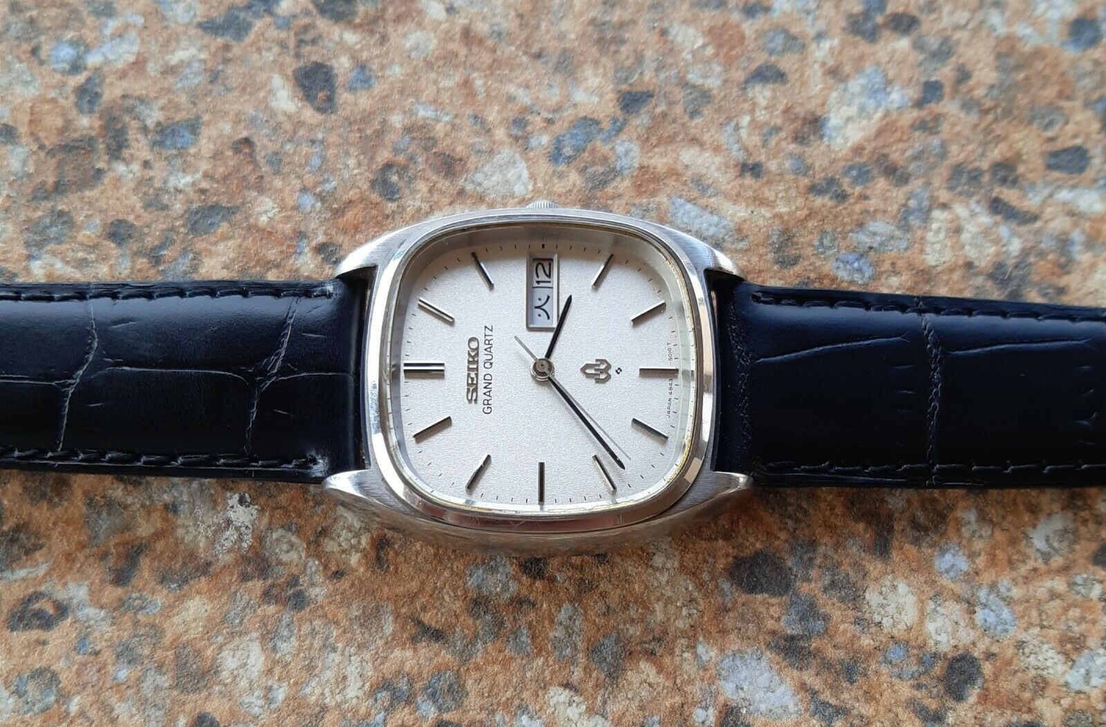 Vintage Seiko Grand Quartz 4843 5011 December 1976 JDM Kanji