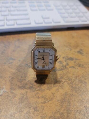 Vintage Designer Maurice Lacroix 80 s Swiss Quartz Date Watch