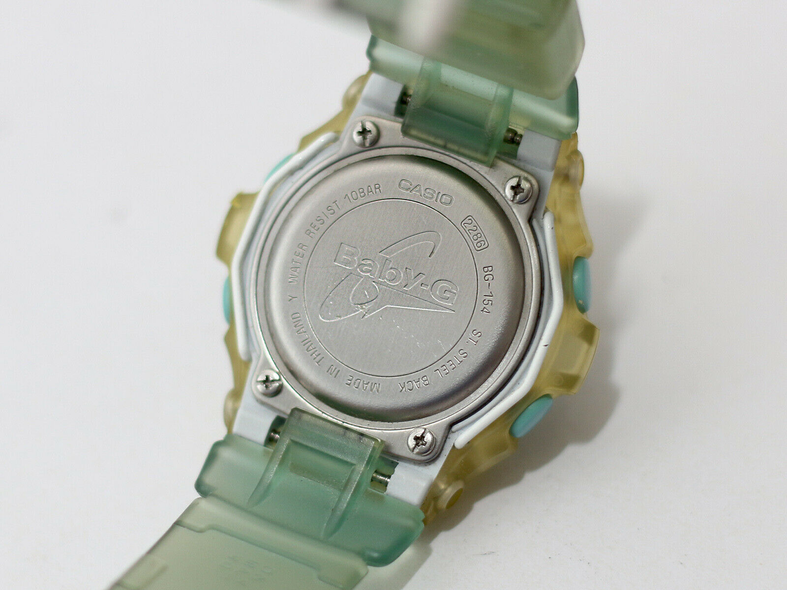 Vintage CASIO Baby-G BG-154 Module 2286 Women's LCD Quartz
