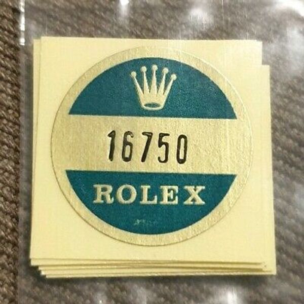 B) 16750 Rolex vintage GMT master Sticker Aufkleber Etiqueta Adhesivo ...