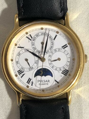 Pulsar moon phase watch hotsell