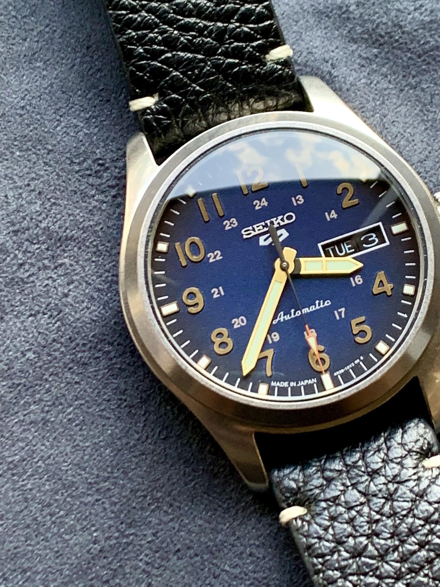 WTS Seiko SRPG39 Military Blue with Gold accents 3yr USA