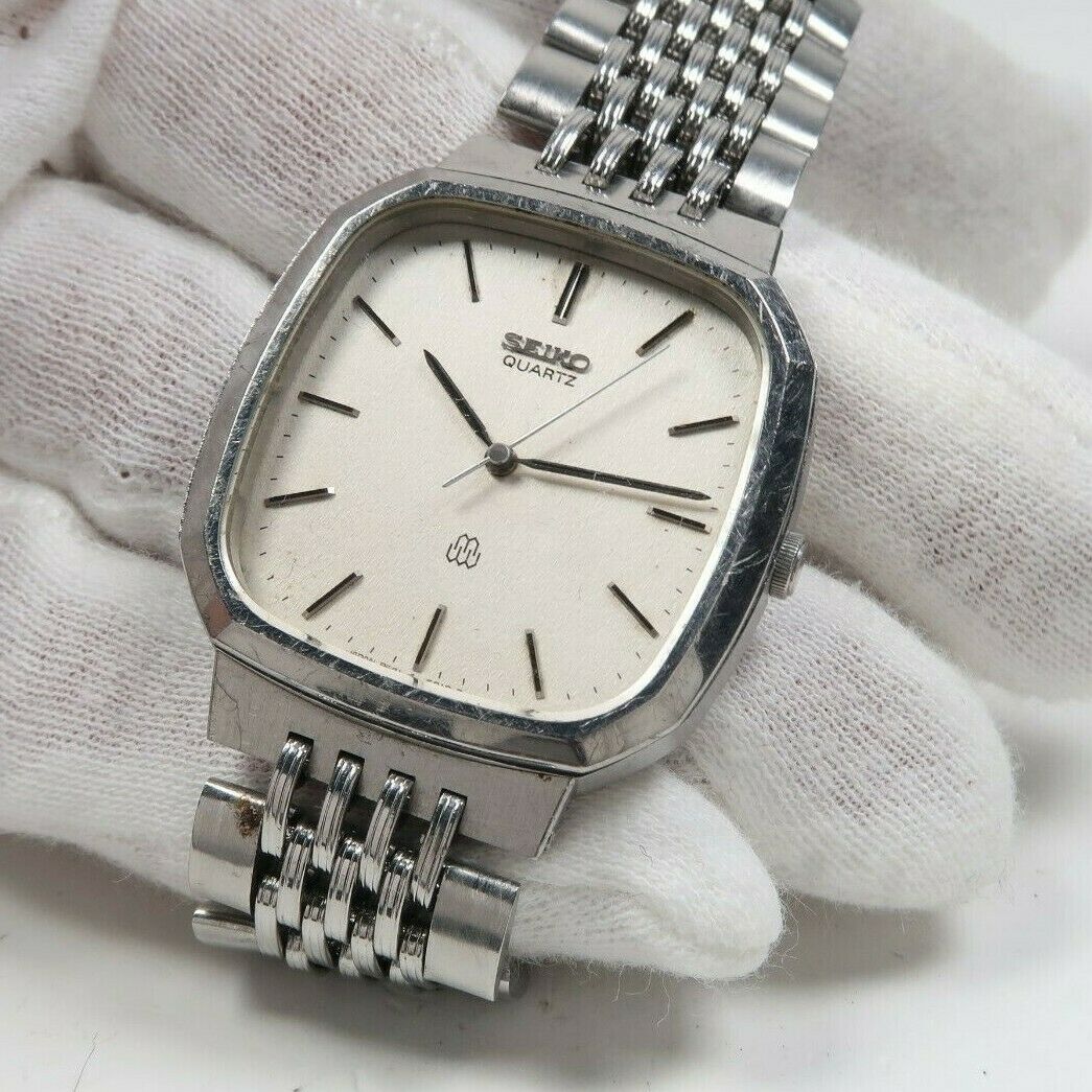 Vintage SEIKO TWIN QUARTZ 9641-5010 Mens Watch JAPAN