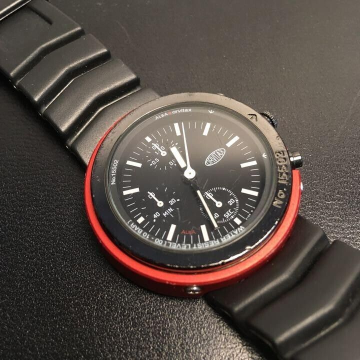 Vintage Seiko Alba ORVITAX Chrono V655-6120 Watch Diver 