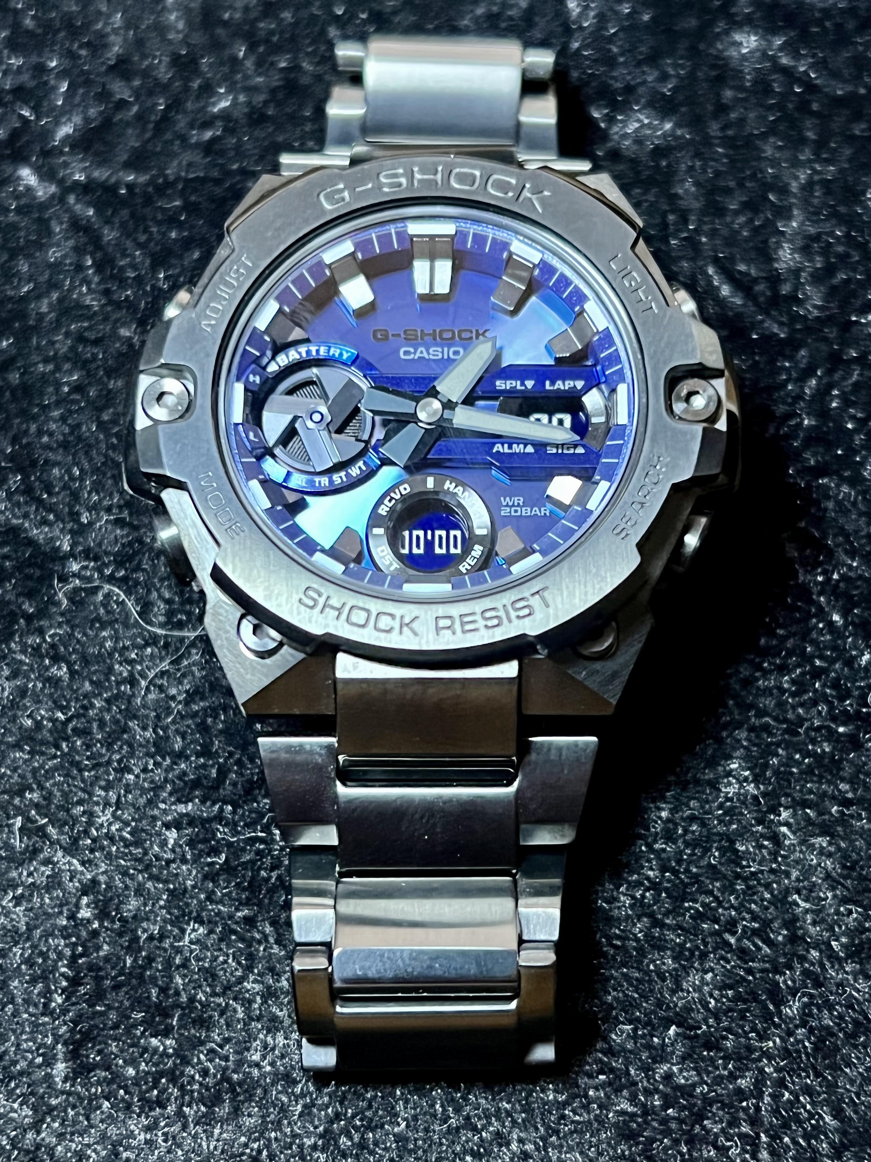 Unworn G-Shock G-Steel GSTB400BD-1A2 Blue Vapor | WatchCharts