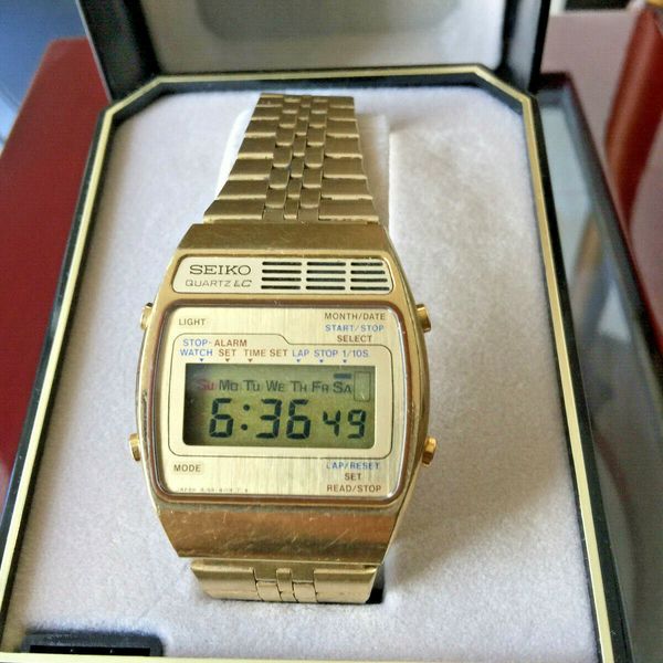 Vintage 1970's SEIKO A159-4029-G LCD Quartz Wristwatch with New Battery,Case,Box  | WatchCharts
