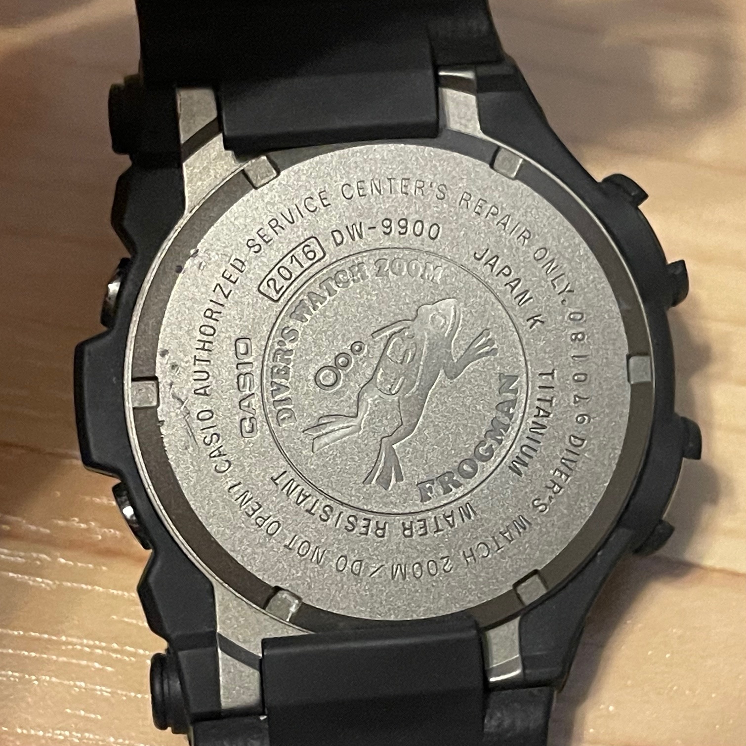 WTS] Casio G-Shock DW-9900-8 Titanium Vintage Frogman Black 9900