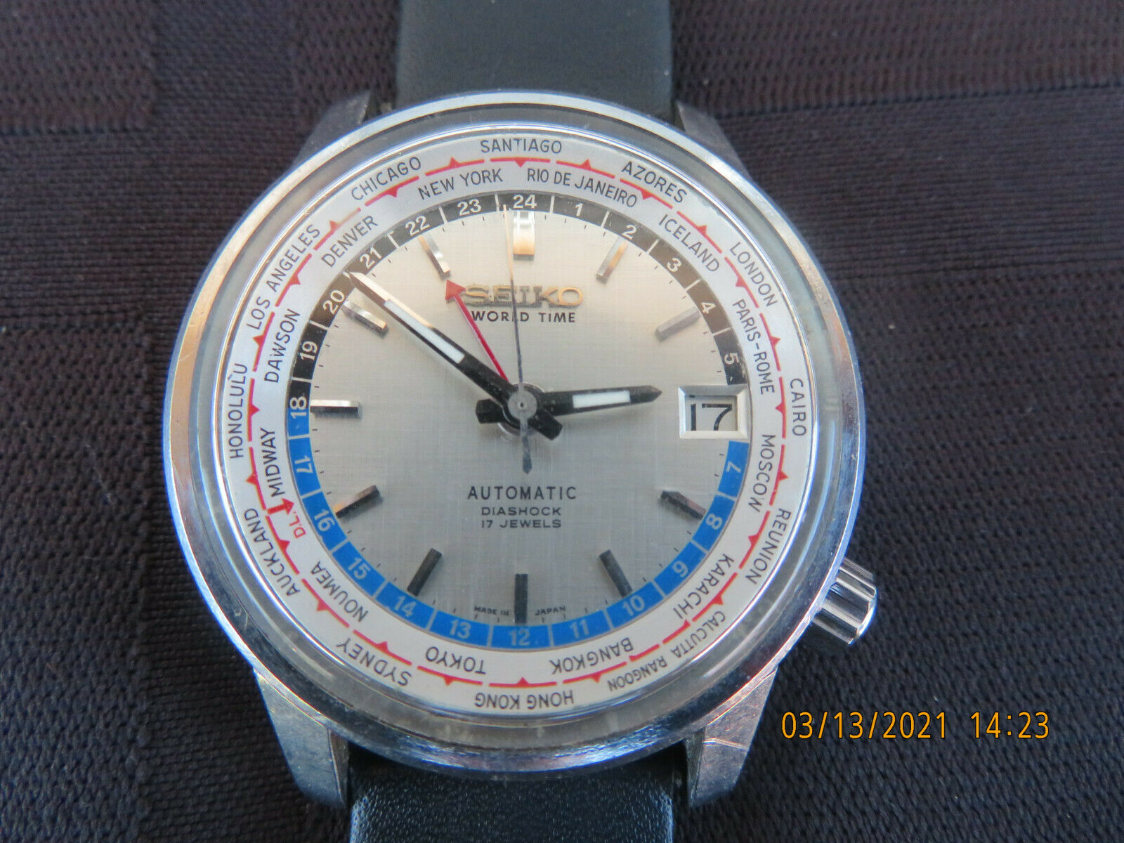 Vintage Seiko World Time Watch 17 Jewels 62177000 WatchCharts