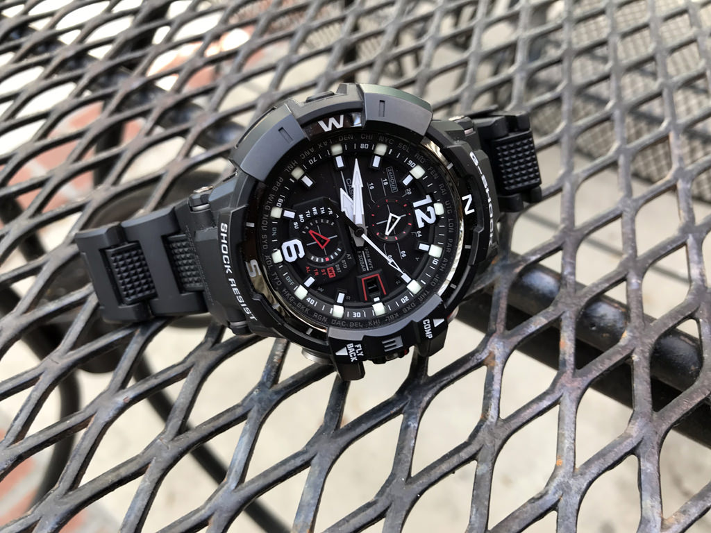 FS: Casio G-Shock Gravity Master Aviation GW-A1100-1AJF, bracelet & rubber - Reduced More | WatchCharts