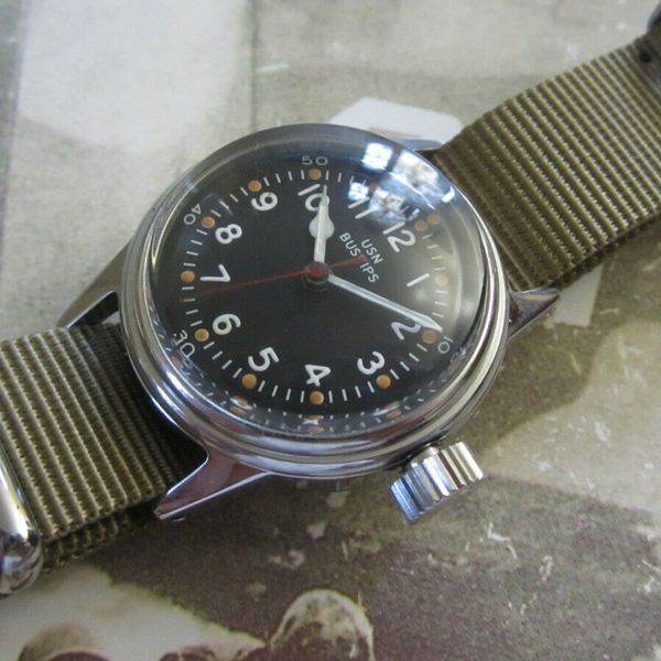 WW2 HAMILTON MILITARY WATCH A-11 WITH NEW NAVY CASE | WatchCharts