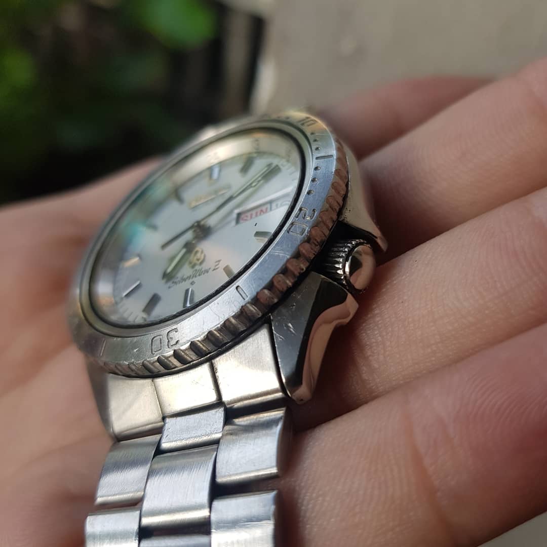 WTS] Seiko Silverwave Z 7546-605A Silver Textured Dia