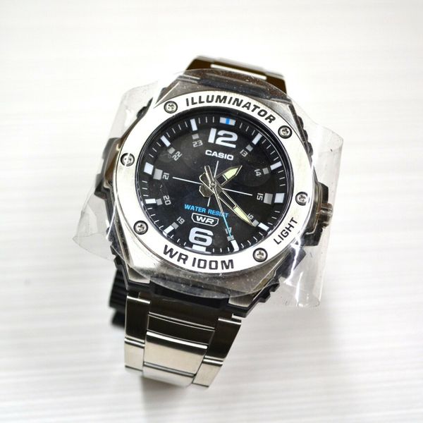 Casio Illuminator MWA-100H-2AVCF - Orologio Uomo Al Quarzo - 50 Mm - Resistente 100m - Cinturino In Resina Blu - 3