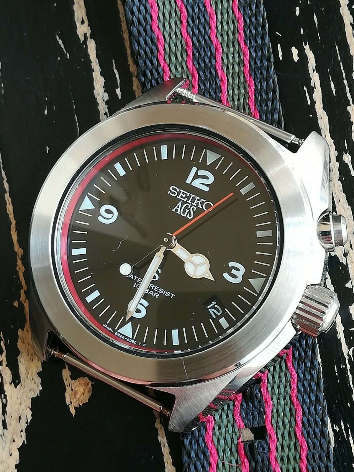 Seiko 5M22-6C30, SUS/AGS 90's Watch in Great Condition