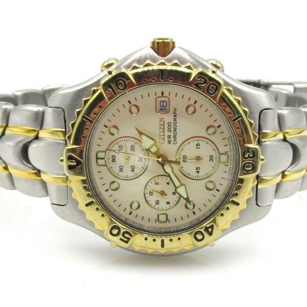 Citizen Japan 0510H04490 TA GN4S 200M St Steel Chronograph Watch