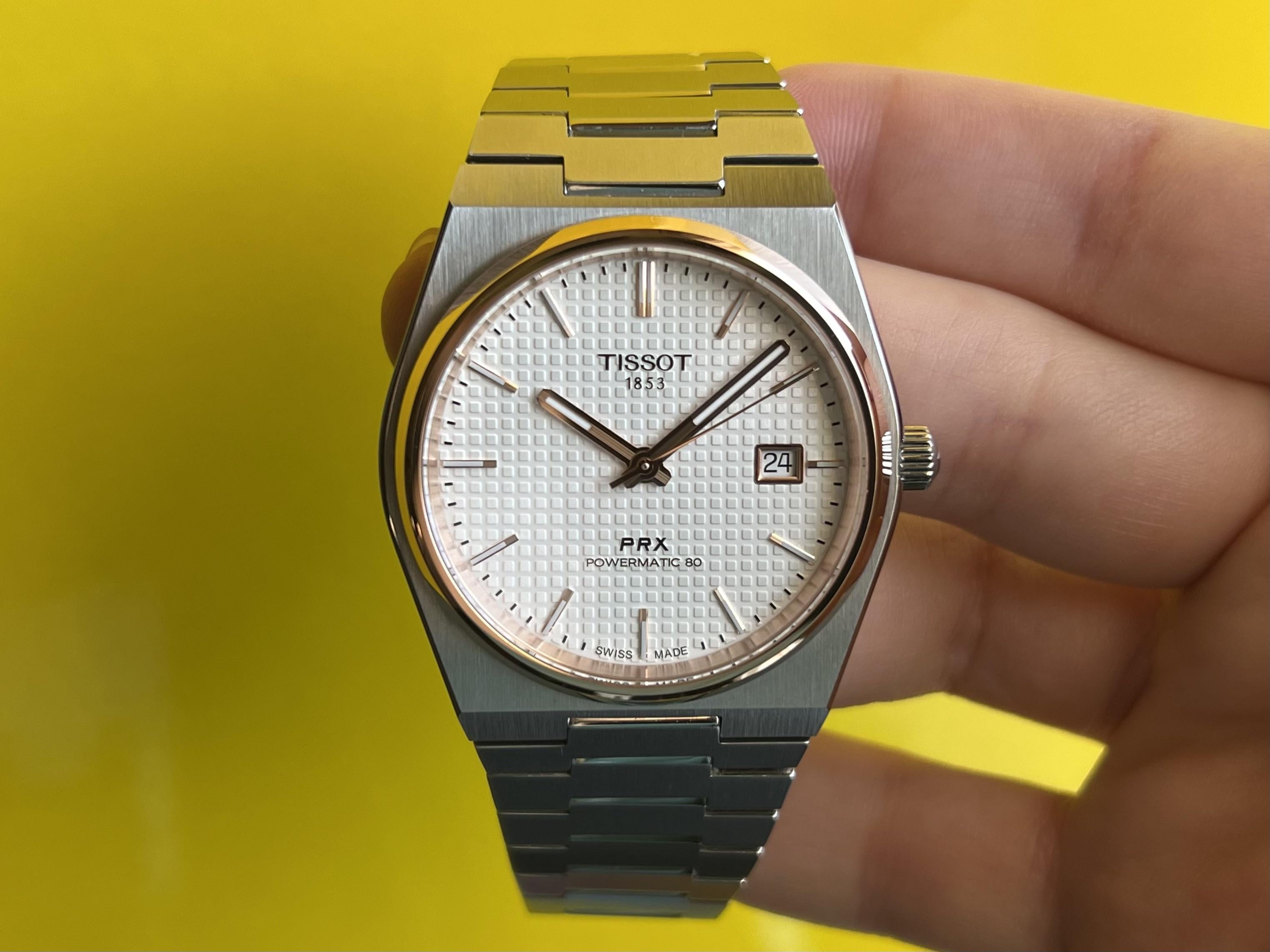 WTS Tissot PRX Powermatic 80 40mm White Rose Gold Full Kit