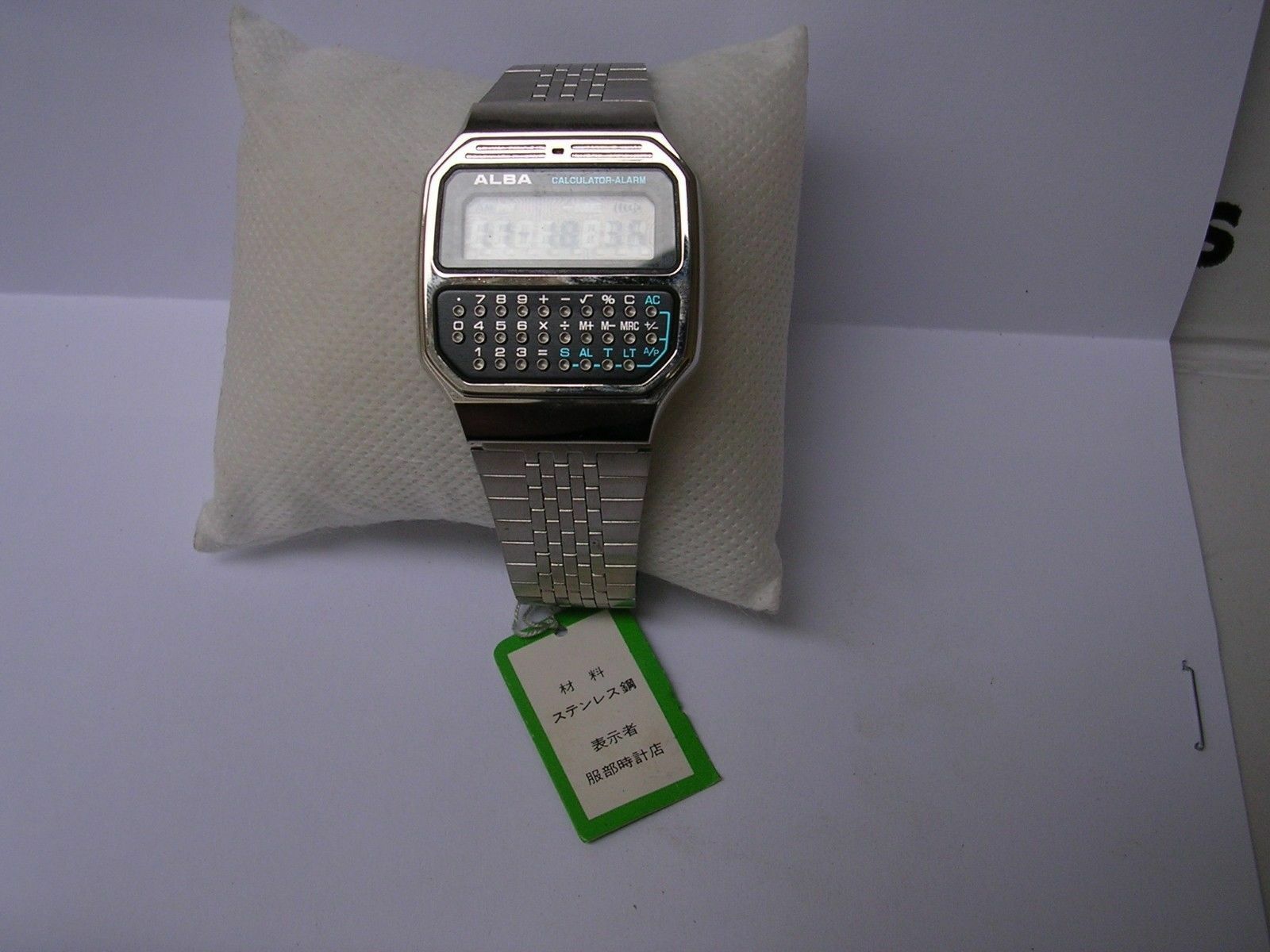 NOS VINTAGE ALBA (by SEIKO pulsar ) CALCULATOR ALARM WATCH Y739