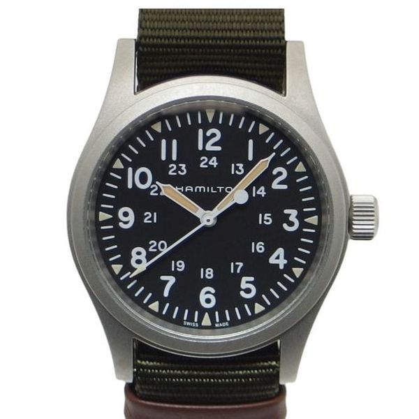 HAMILTON Hamilton / Khaki Field Mechanical / Black Dial / Manual ...