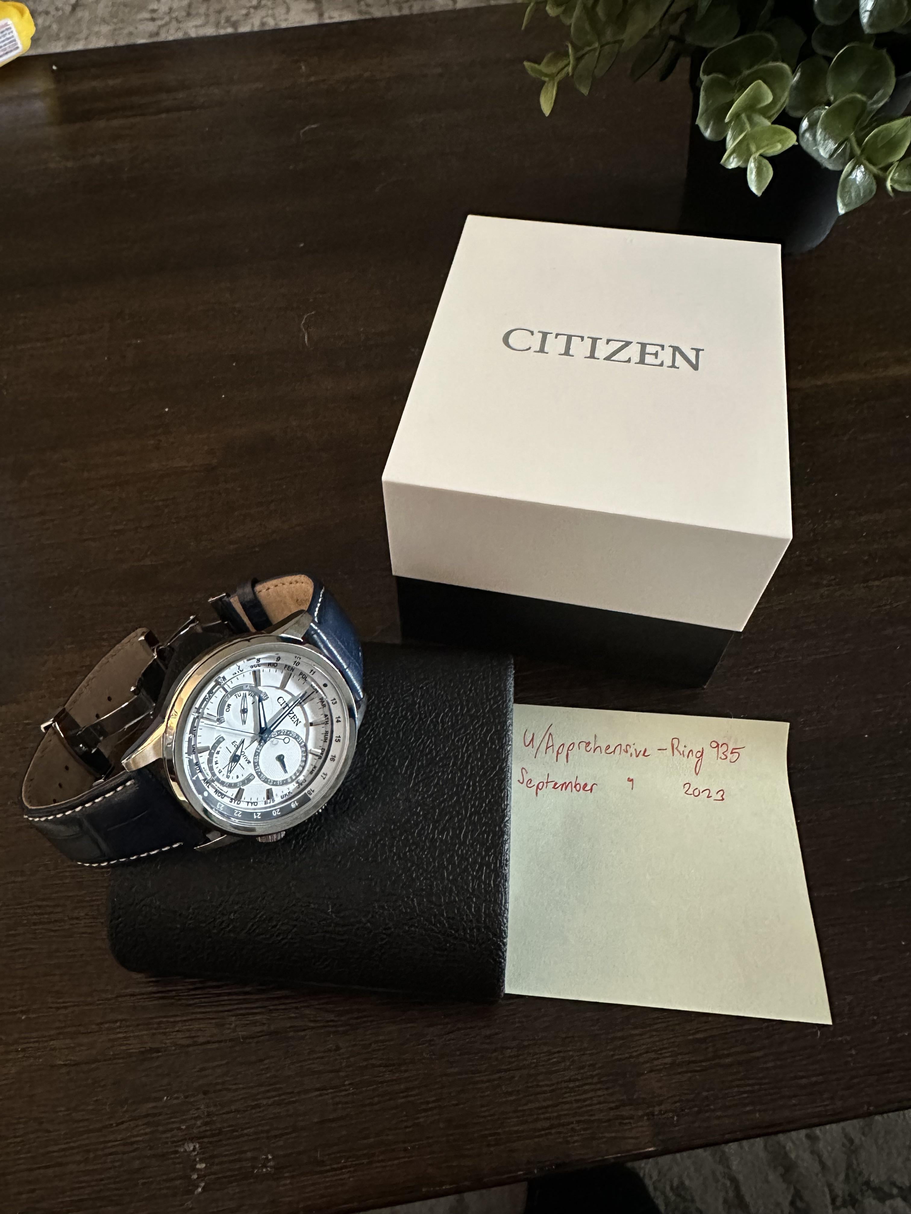 Citizen calendrier clearance gold