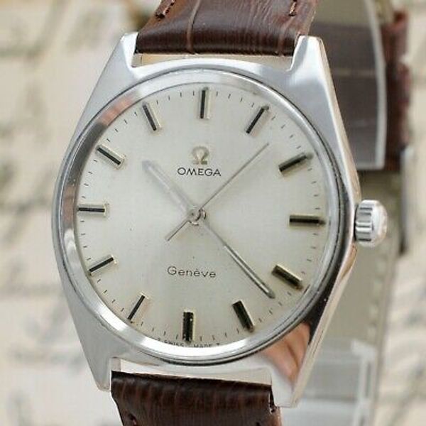SWISS 1968' OMEGA GENEVE MANUAL WIND FACTORY ORIGINAL DIAL VINTAGE
