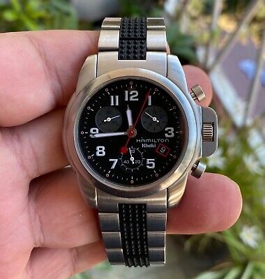 HAMILTON Khaki 6313 quartz chronograph mens watch working
